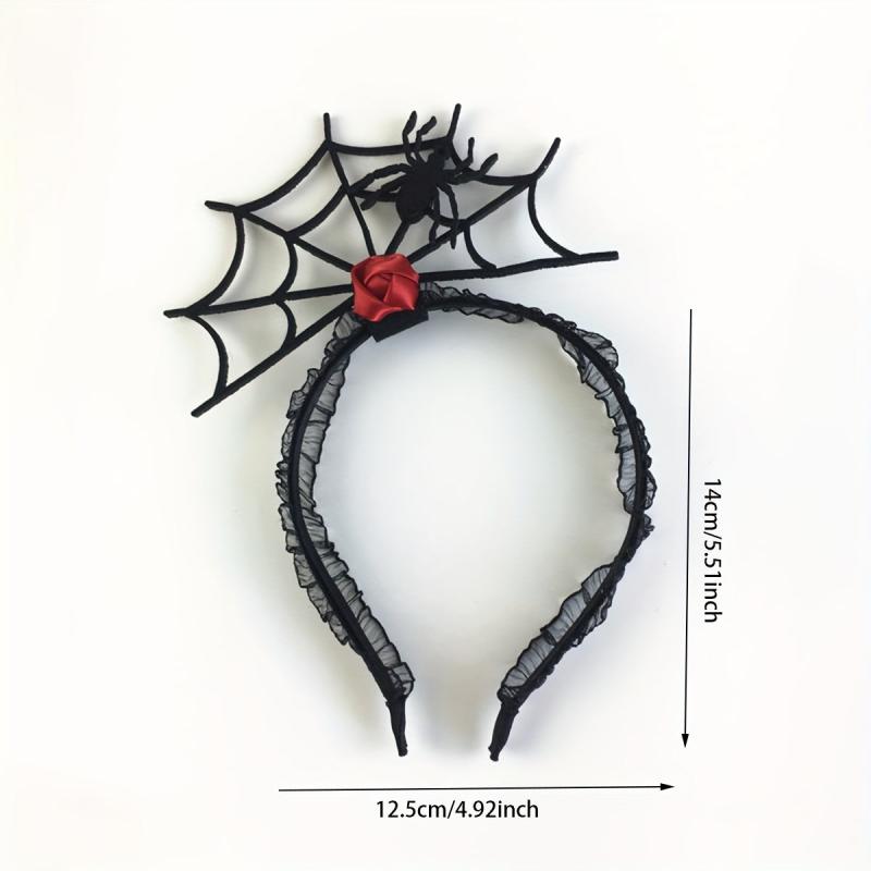 Halloween Head Hoop Spider Net Hair Accessory Party Decoration
