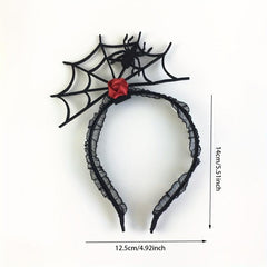 Halloween Head Hoop Spider Net Hair Accessory Party Decoration