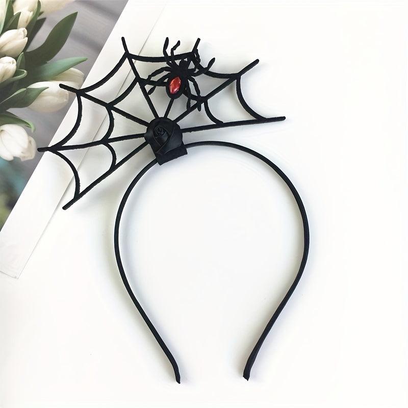 Halloween Head Hoop Spider Net Hair Accessory Party Decoration