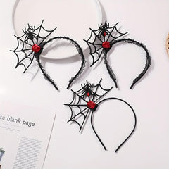 Halloween Head Hoop Spider Net Hair Accessory Party Decoration