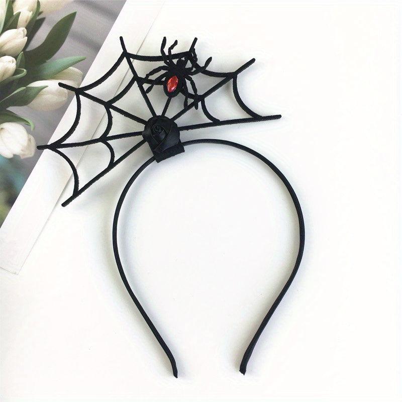 Halloween Head Hoop Spider Net Hair Accessory Party Decoration