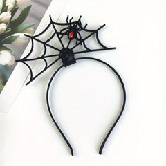 Halloween Head Hoop Spider Net Hair Accessory Party Decoration