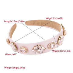 Crystal Rhinestone Beaded Headband
