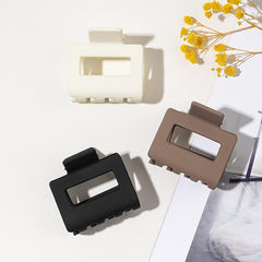 3pcs Frosted Hair Claw Clip Rectangle Hairpin Daily Hair Accessories