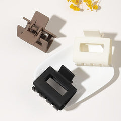 3pcs Frosted Hair Claw Clip Rectangle Hairpin Daily Hair Accessories