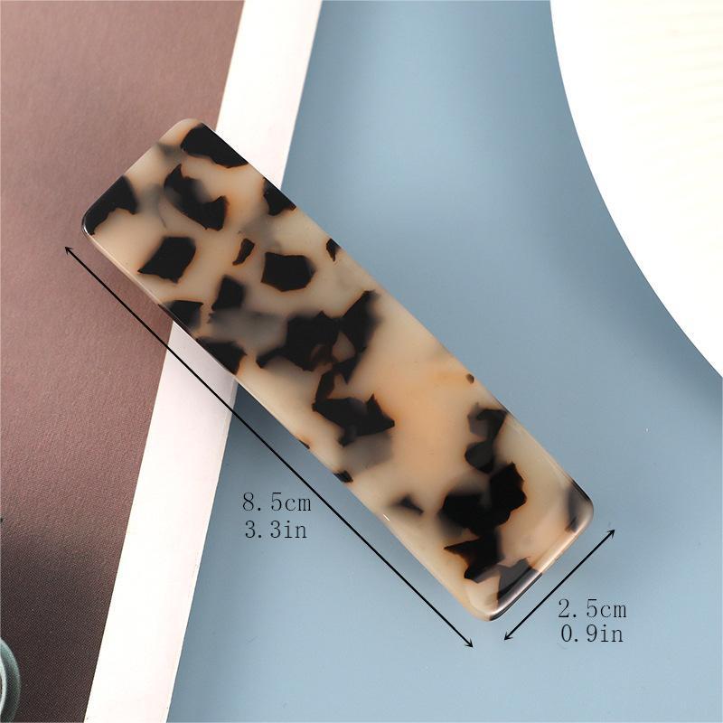 Acetic Acid Acrylic Barrette Occipital Bun Hair Clip