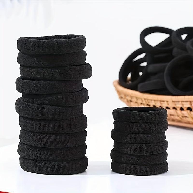 100pcs Hair Ties For Thick Hair No Damage Ponytail Holders