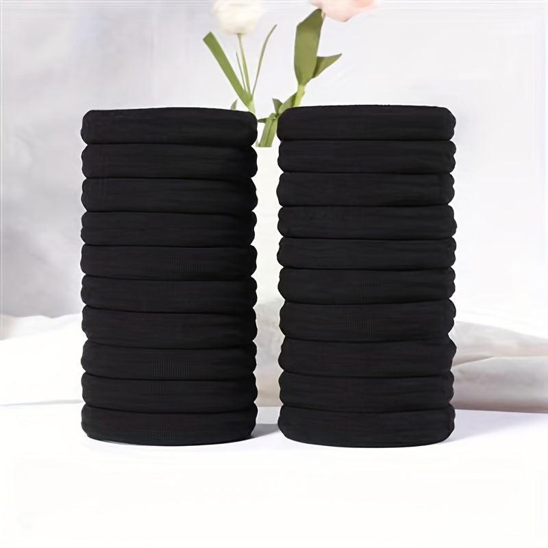 100pcs Hair Ties For Thick Hair No Damage Ponytail Holders