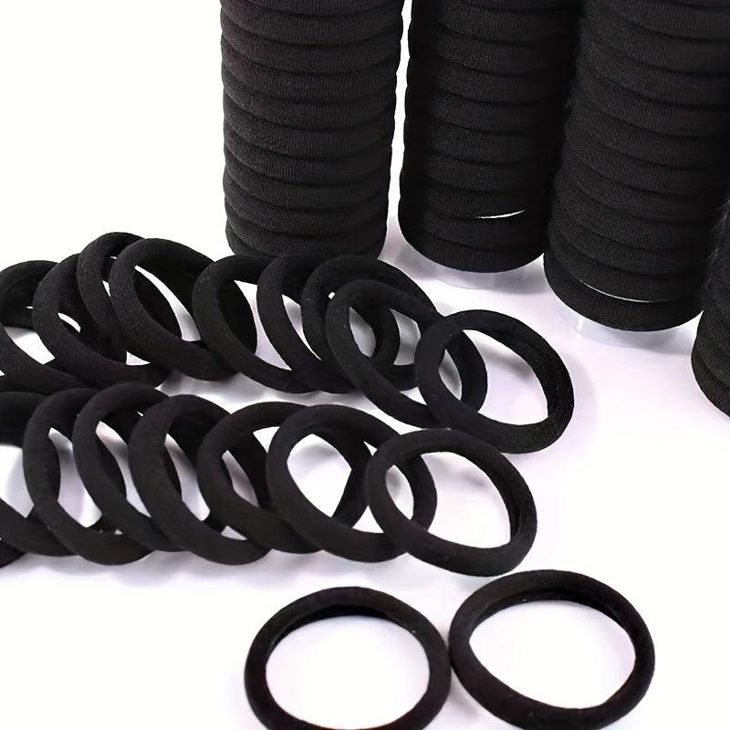 100pcs Hair Ties For Thick Hair No Damage Ponytail Holders