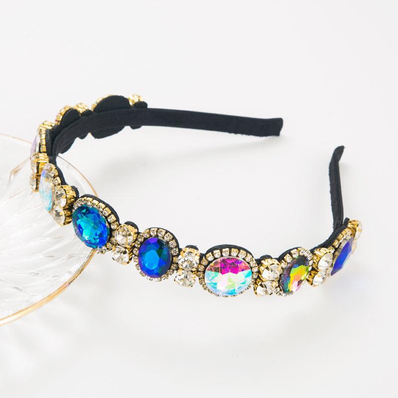 Sparkly Bejewelled Headband for Women Crystal Rhinestone Boho Hairband