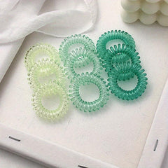 Candy Spiral Hair Tie Hair Ring No Crease Ponytail Holder