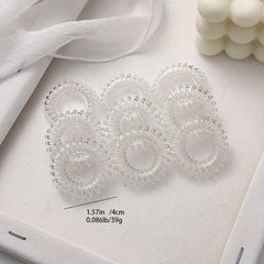 Candy Spiral Hair Tie Hair Ring No Crease Ponytail Holder