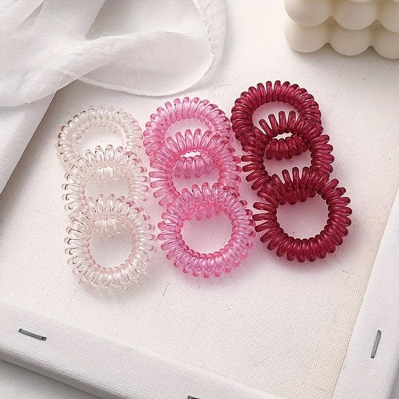 Candy Spiral Hair Tie Hair Ring No Crease Ponytail Holder