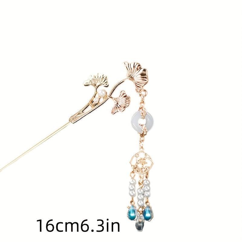 Ginkgo Leaf Hairpin Retro Hair Stick Women Hair Accessories