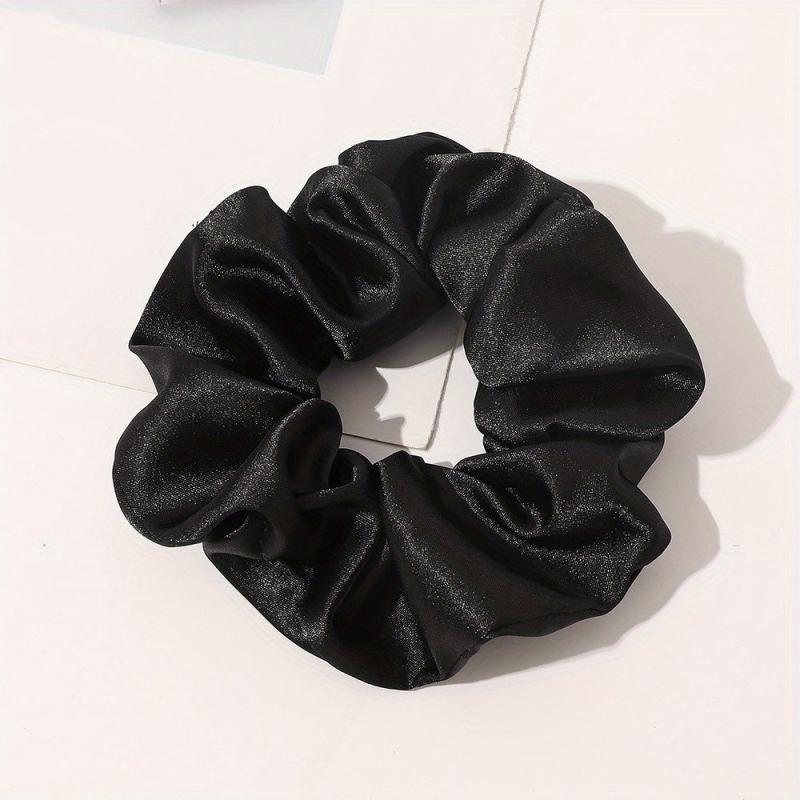 Silky Satin Scrunchies Hair Tie Ponytail Holder Hair Rope Women Girls Accessorie