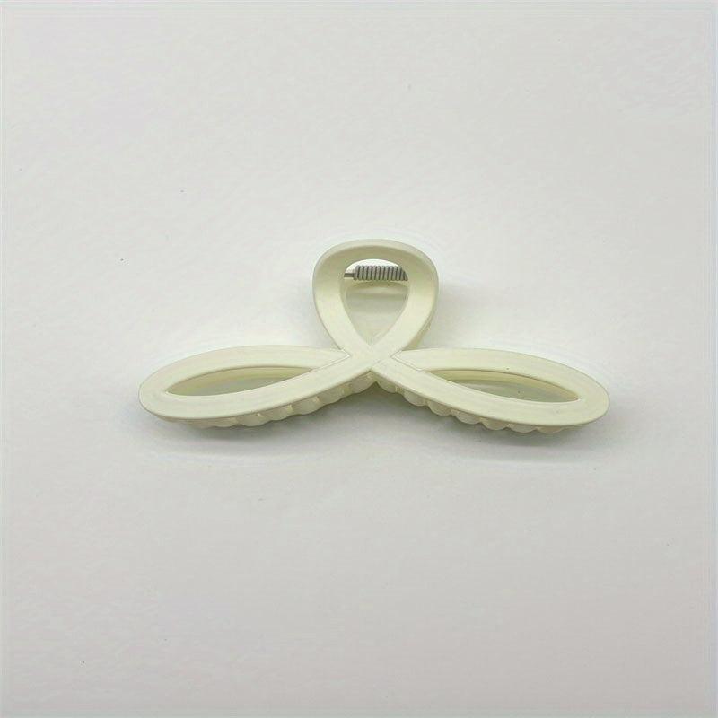 Frosted Clover Hair Claw Clip Strong Hold Grip Hair Jaw Clip