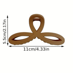 Frosted Clover Hair Claw Clip Strong Hold Grip Hair Jaw Clip