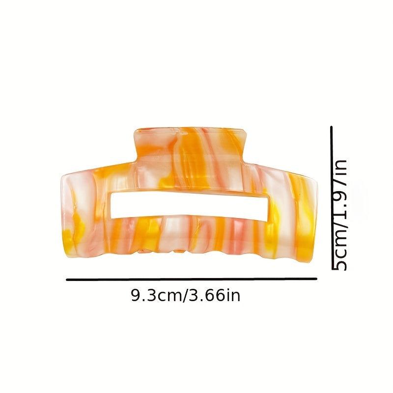 Large Acetic Acid Hair Claw Irregular Texture Women's Hair Accessory