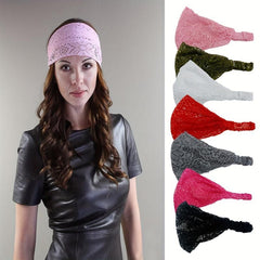 Lace Wide Headband Elastic Hair Band Hair Accessories For Women Girls