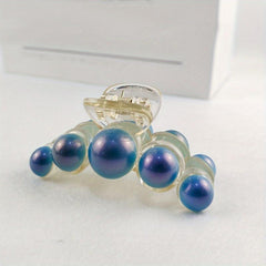 Faux Pearl Decor Hair Claw Minimalist Banana Clip