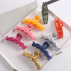 Frosted Twist Hair Claw Clip Strong Hold Grip Hair Jaw Clip