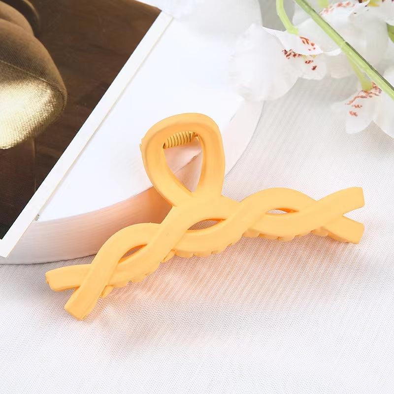 Frosted Twist Hair Claw Clip Strong Hold Grip Hair Jaw Clip