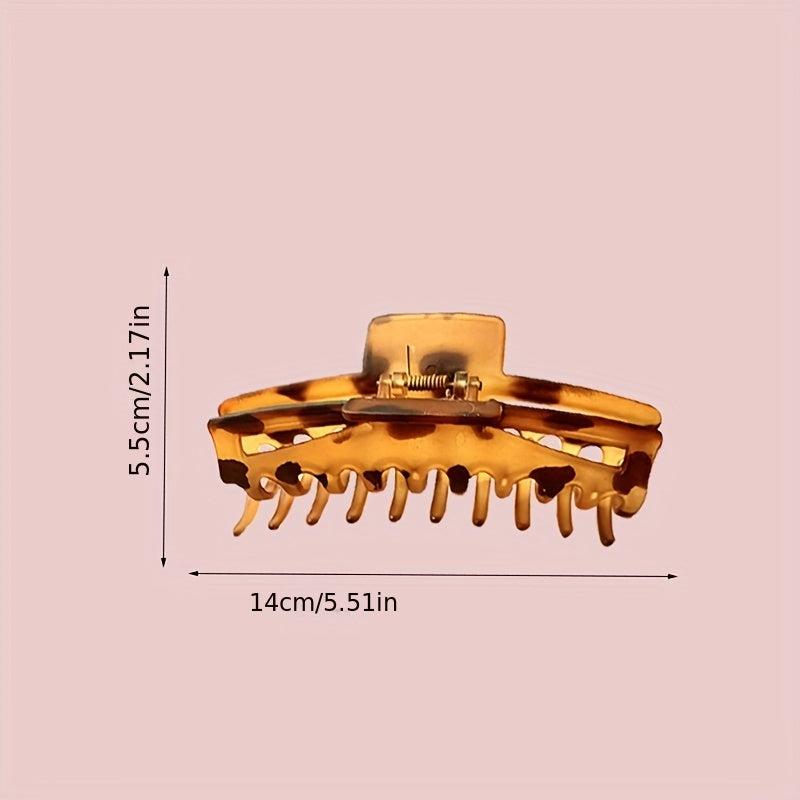Jelly Resin Hair Claw Large Nonslip Ponytail Holder for Thick Long Hair