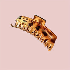 Jelly Resin Hair Claw Large Nonslip Ponytail Holder for Thick Long Hair