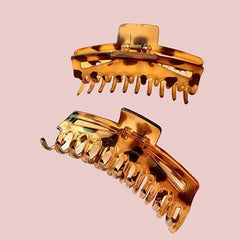 Jelly Resin Hair Claw Large Nonslip Ponytail Holder for Thick Long Hair