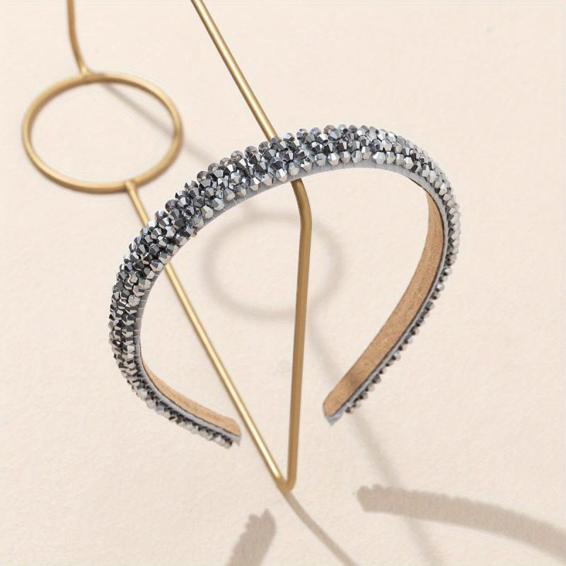 Colorful Rhinestone Headband Glitter Hair Band for Women Girls