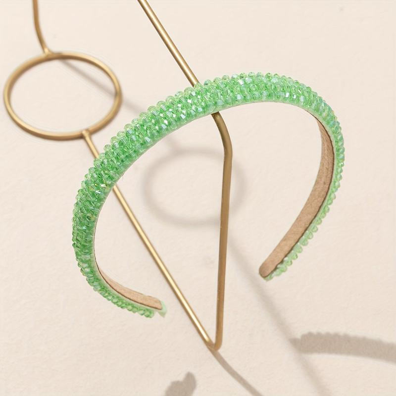 Colorful Rhinestone Headband Glitter Hair Band for Women Girls