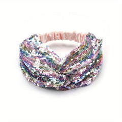 Colorful Criss Cross Headband Glitter Pride Month Headband Y2K