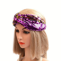 Colorful Criss Cross Headband Glitter Pride Month Headband Y2K