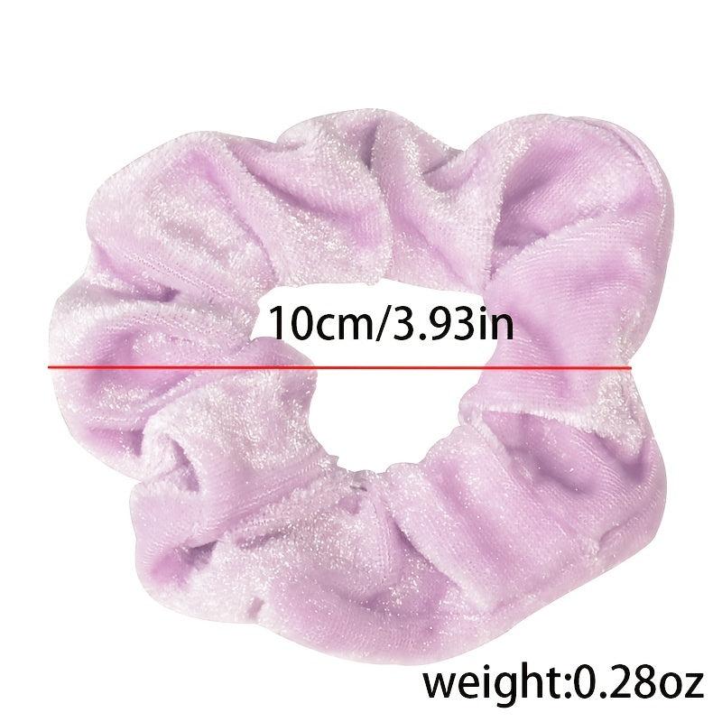 Soft Velvet Elastic Hair TIE Scrunchies Solid Rubber Band Hair Accessories