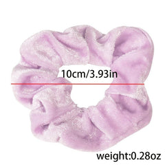 Soft Velvet Elastic Hair TIE Scrunchies Solid Rubber Band Hair Accessories