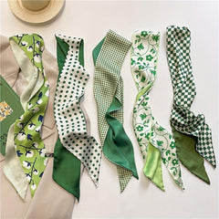 Skinny Headband Scarf Hair Wrist Turban Ribbon Hairband