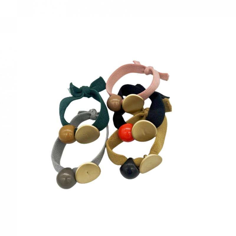 Wide Beaded Hair Tie Style Hair Rope Hair Accessories For Women Girls