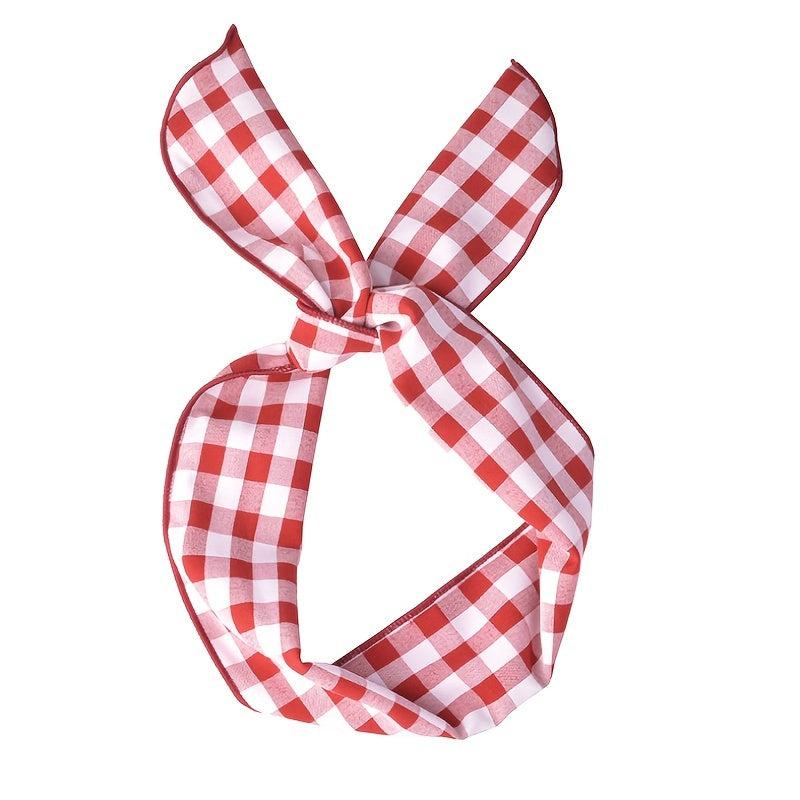 Vintage Bow Tie Rabbit Ear Headband Hair Accessory
