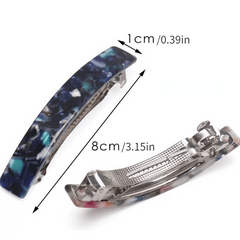 Leopard Pattern Hair Clip Acrylic Barrette Style Hair Clip