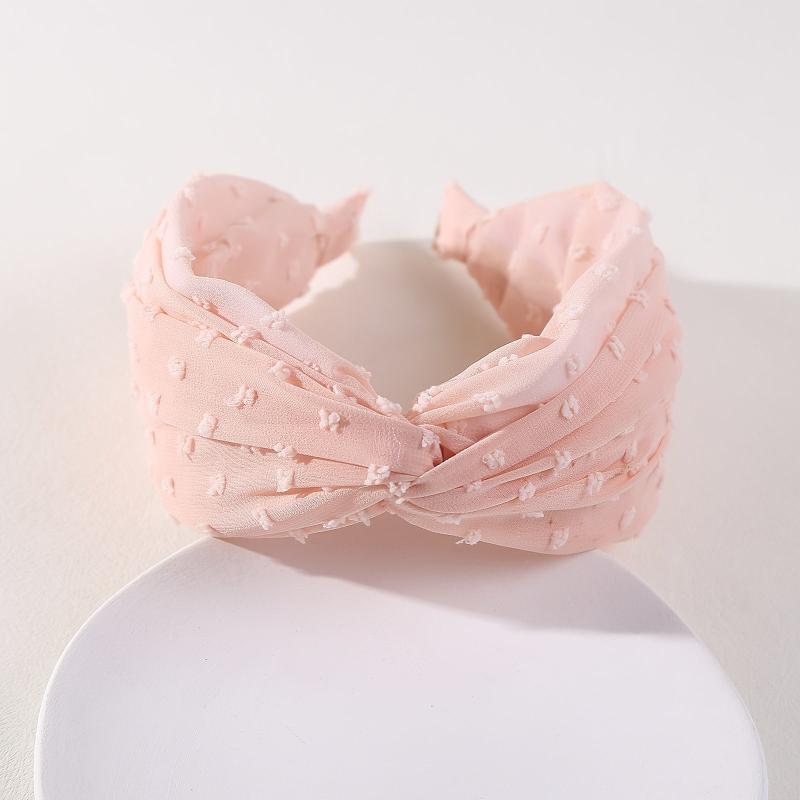 2pcs Knotted Headbands Wide Cross Knot Hair Hoop Women's Headbands Elastic Turba