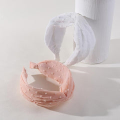 2pcs Knotted Headbands Wide Cross Knot Hair Hoop Women's Headbands Elastic Turba