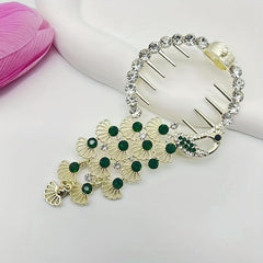 Peacock Rhinestone Hair Clip Ponytail Buckle Hair Claw Hair Accessories
