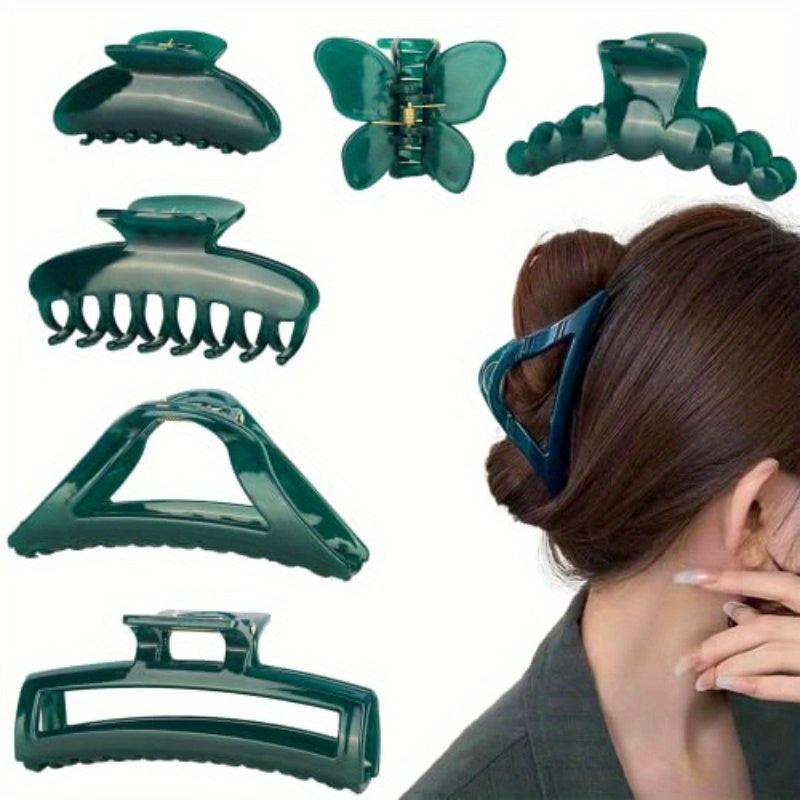 6PCS Large Hair Claw Butterfly Shark Claw Hair Clip