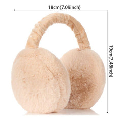 Soft Plush Ear Warmer Foldable Earmuffs for Winter Outdoor