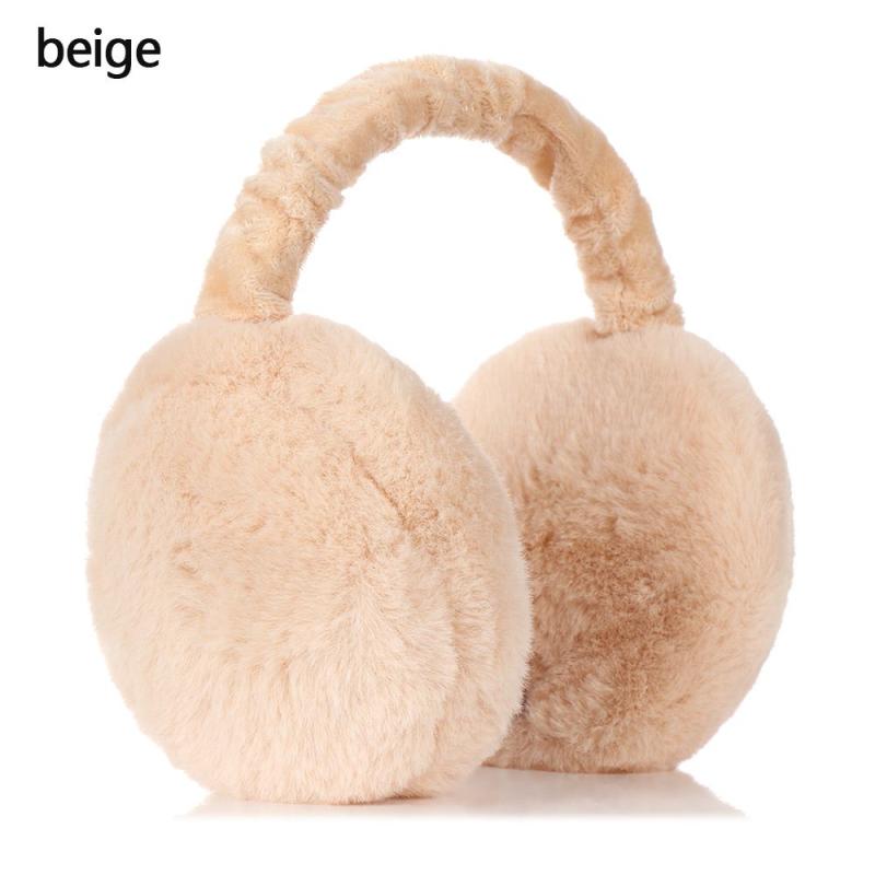 Soft Plush Ear Warmer Foldable Earmuffs for Winter Outdoor