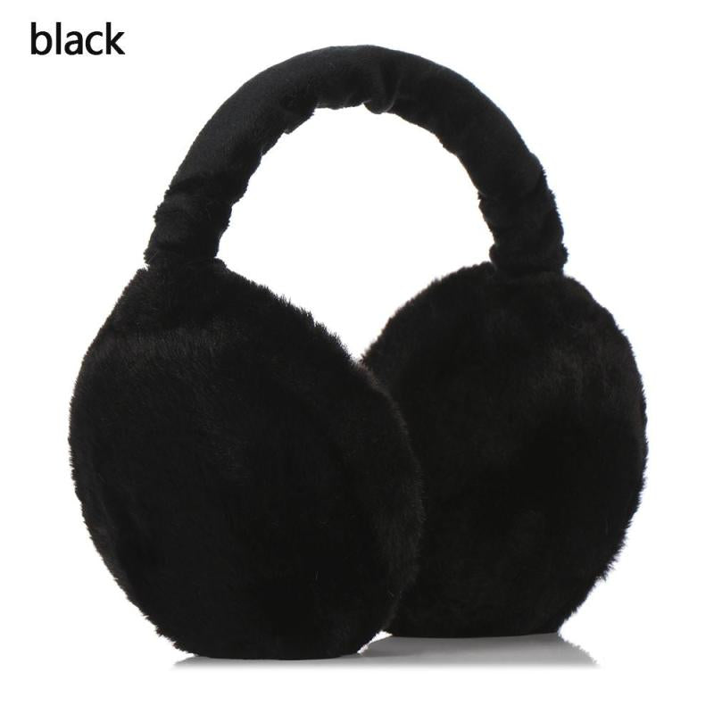 Soft Plush Ear Warmer Foldable Earmuffs for Winter Outdoor