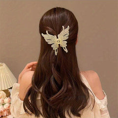 Acrylic Butterfly Hair Clip Large Hair Claw Back Head Hair Clip