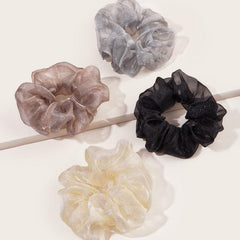4pcs Oversized Satin Scrunchies for Thick Hair