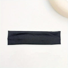 Soft Style Headband Stretchy Sports Sweatband For Running Yoga Solid Headdress