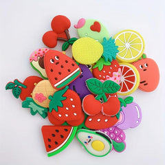24pcs Strawberry Watermelon Shoe Charm Set Resin Shoe Buckle DIY Accessories